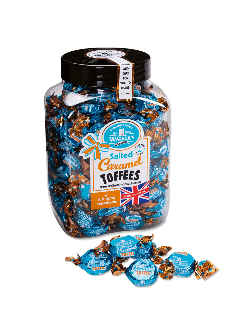 Groe Dose mit Salted Caramel-Toffees