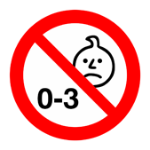 Nicht fr Kinder unter 3