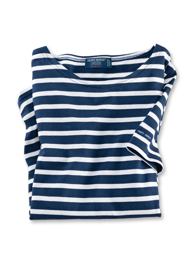 Bretonshirt in NavyWeiß gestreift von Saint James Shirts Damen