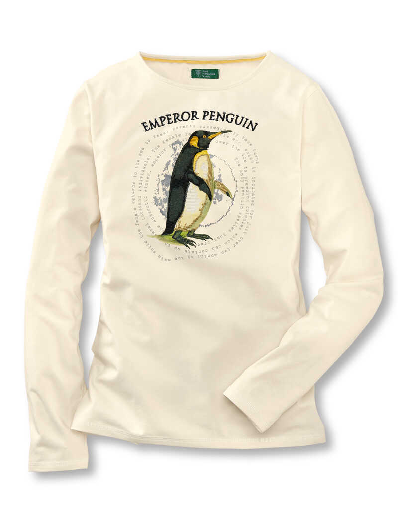 Langarmshirt für Damen mit Pinguin