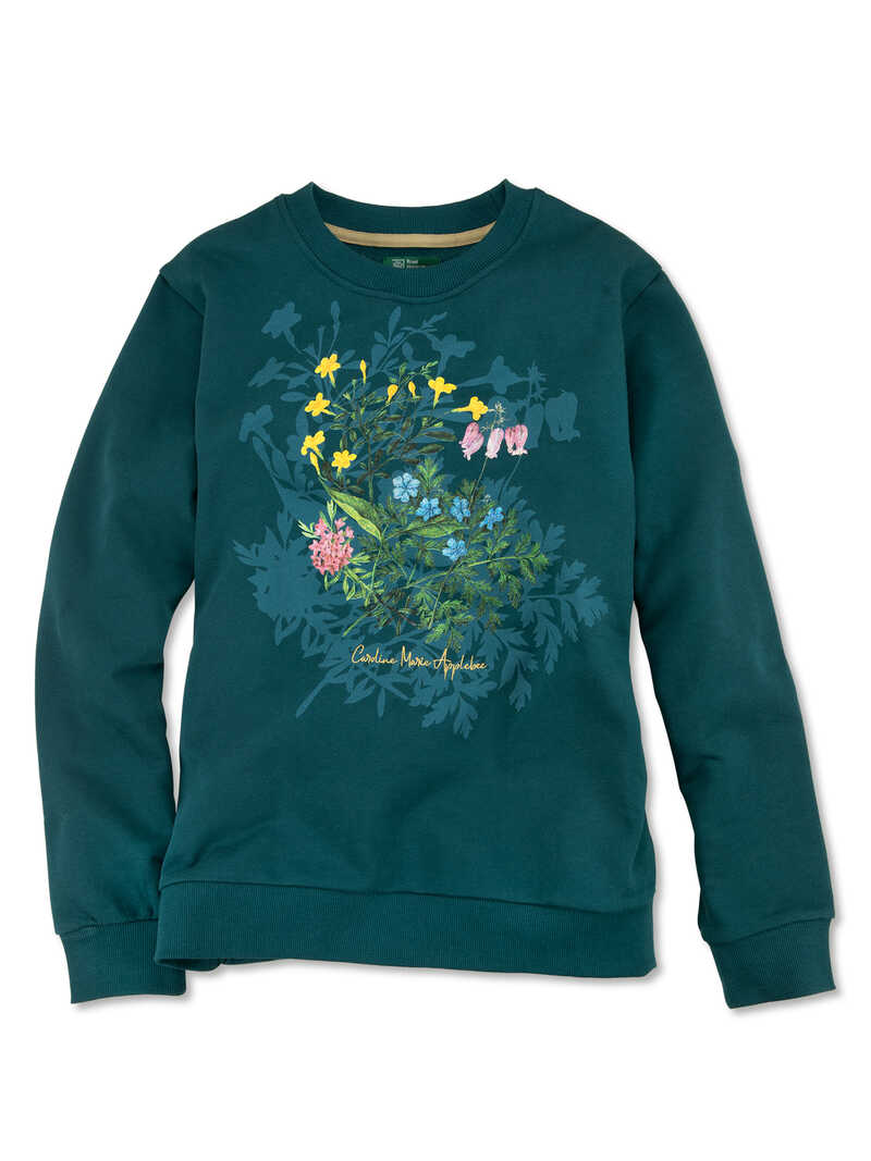 Damen-Sweatshirt mit Blumen-Print