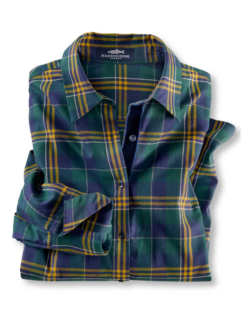 Produktbild zu Flanell-Karobluse