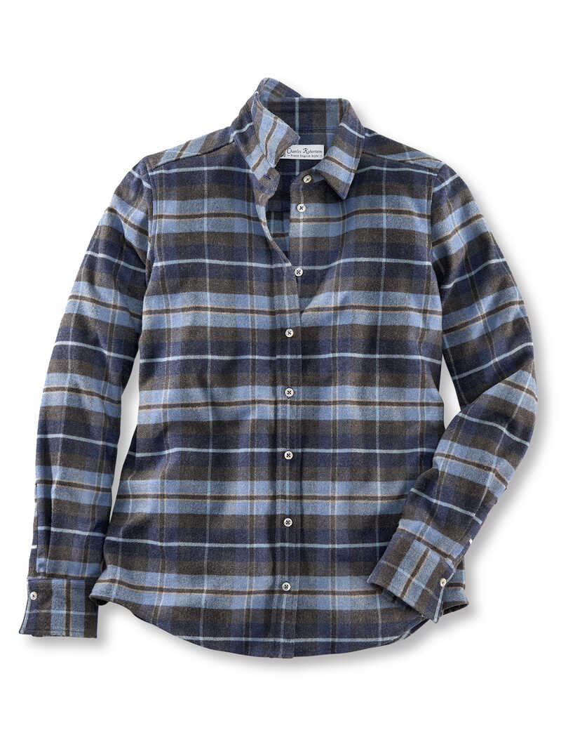 Alternatives Bild 1 zu Blaues Karo-Overshirt