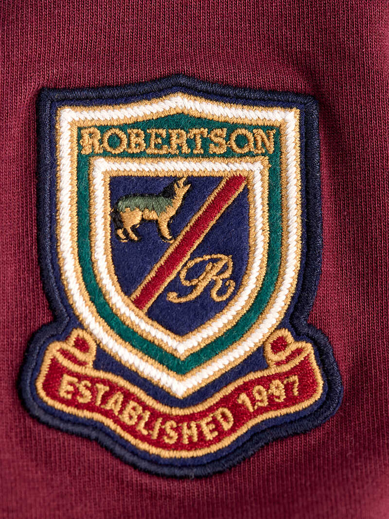 Alternatives Bild 3 zu Rotes Rugbyshirt mit Cordkragen