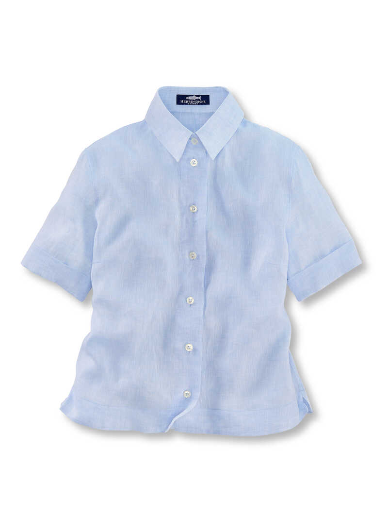 Produktbild zu Kurze Leinenbluse