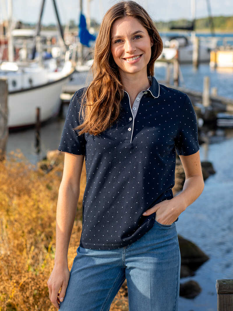 Produktbild zu Poloshirt mit Dotprint