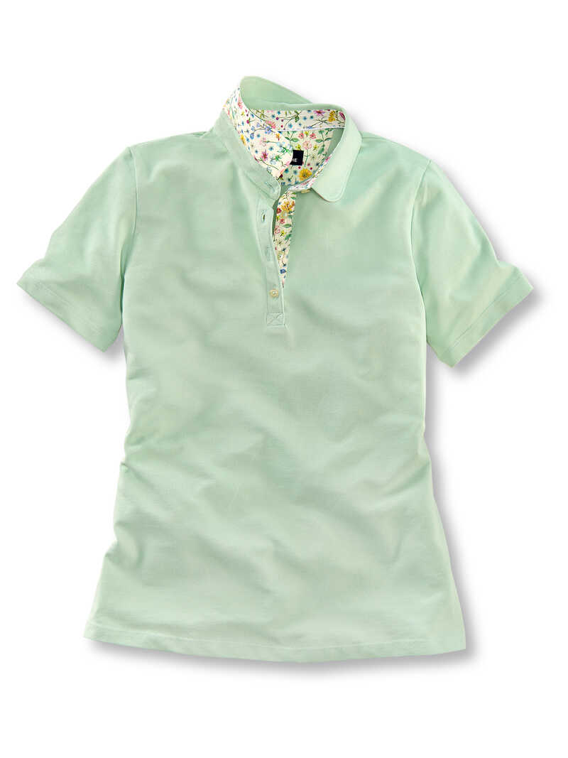 Alternatives Bild 1 zu Poloshirt mit Bubikragen & Liberty-Print