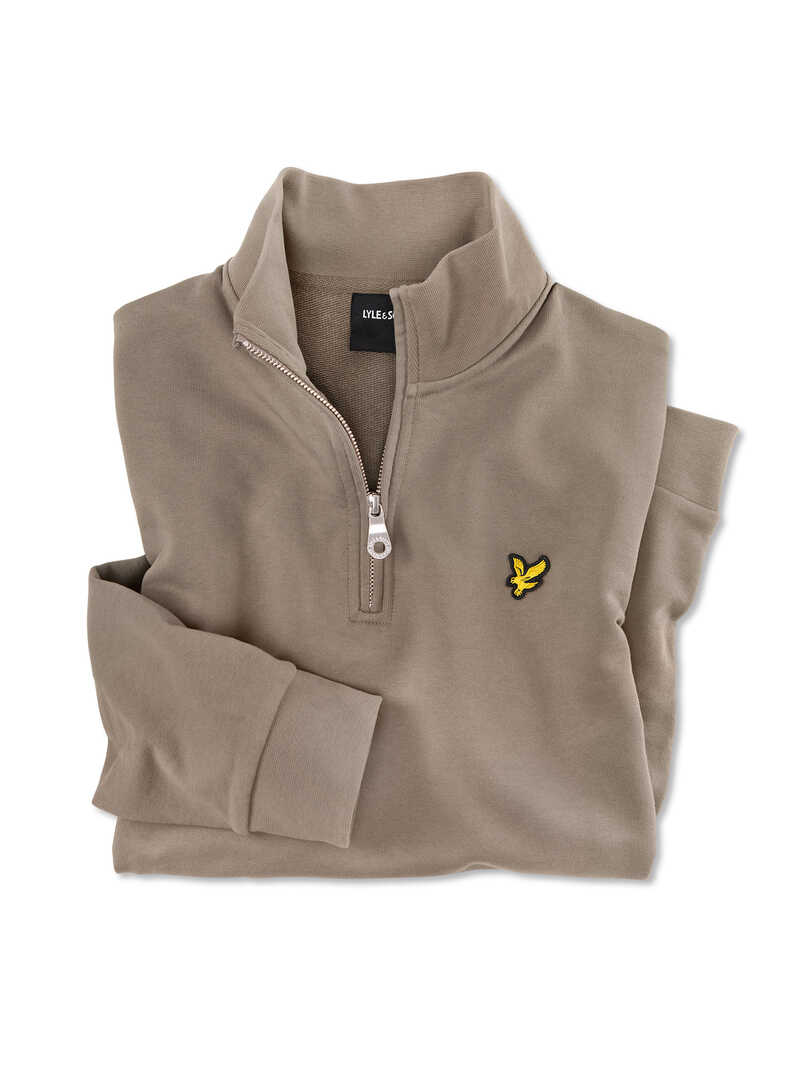 Produktbild zu Sweatshirt mit Troyerkragen