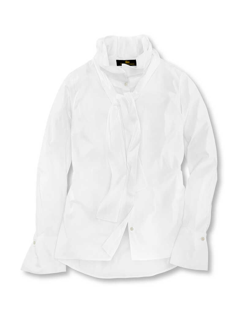 Alternatives Bild 1 zu Wei�e R�schenbluse mit abnehmbarer Schleife