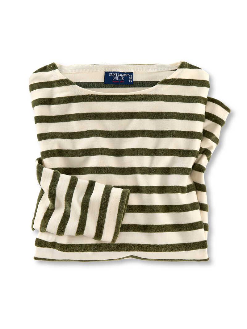 Alternatives Bild 1 zu Ringelshirt mit Nickigewebe