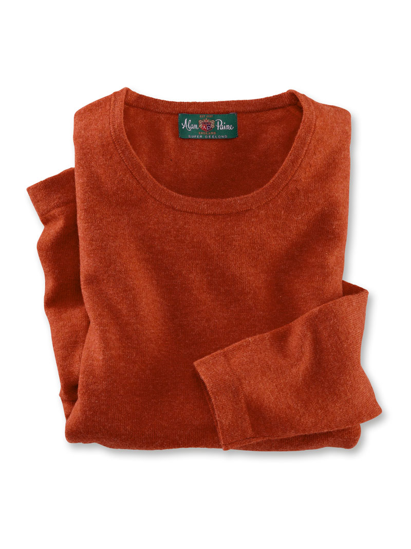 pullover damen orange rot