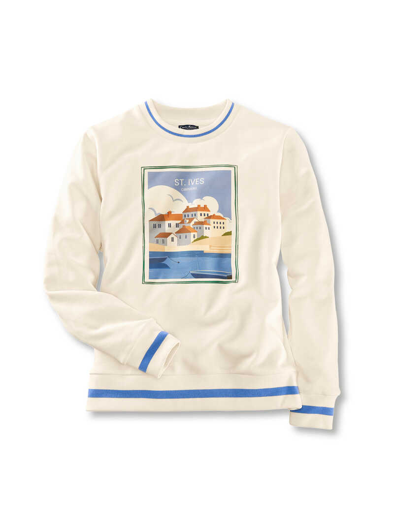 Damen-Sweatshirt mit 'St. Ives'-Print