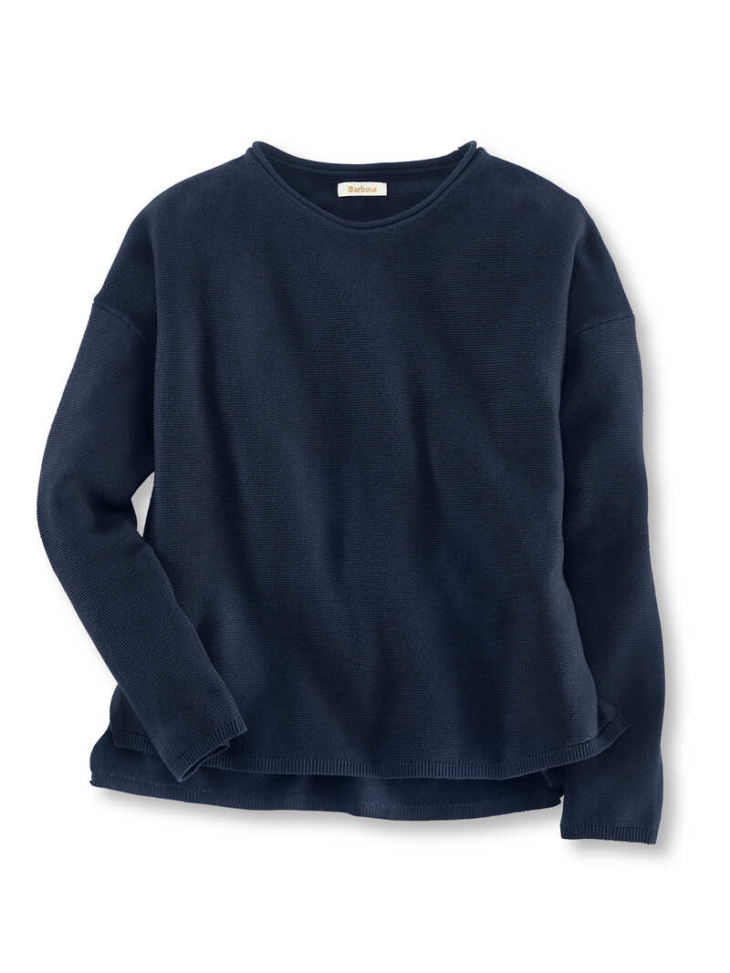 Produktbild zu Oversized-Pullover mit Rundhals in Navy