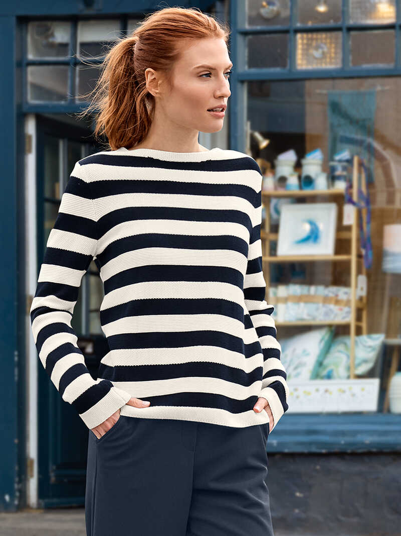 Alternatives Bild 2 zu Streifenpullover Bristol Bio-Baumwolle