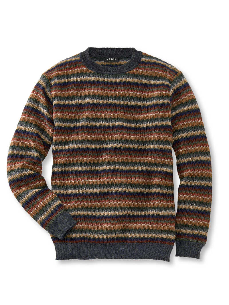 Alternatives Bild 1 zu Streifenpullover aus Alpakawolle