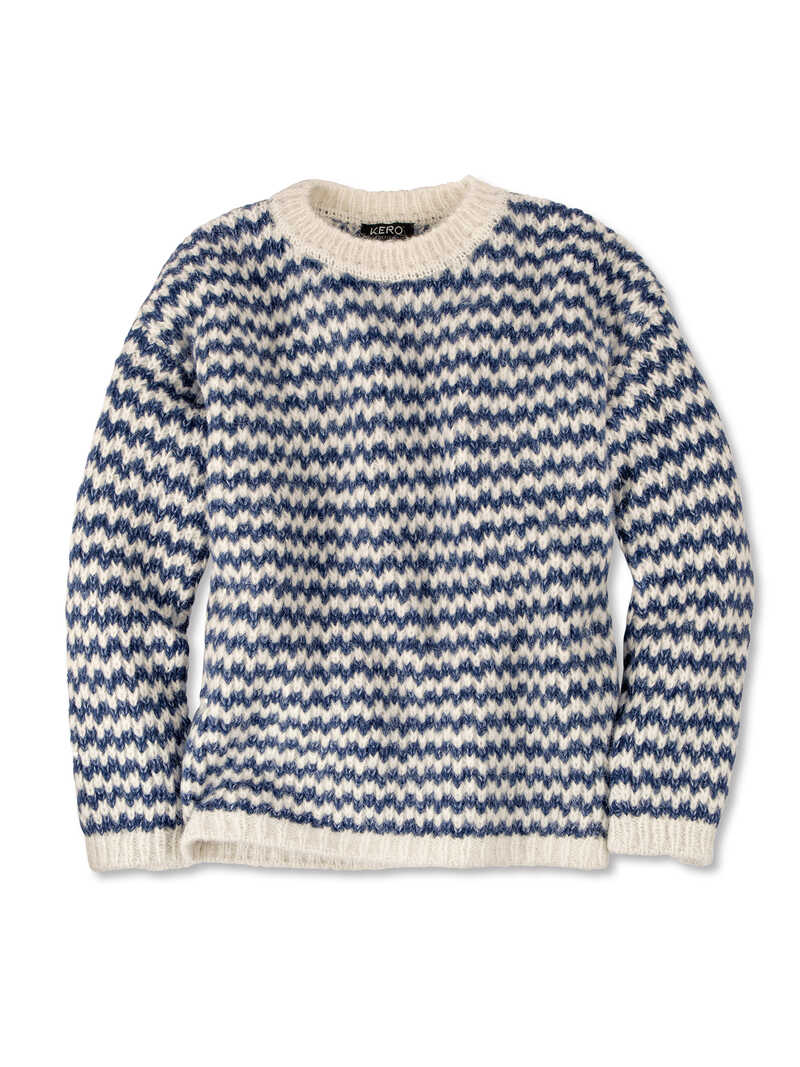 Produktbild zu Strickpullover mit Zick-Zack-Muster