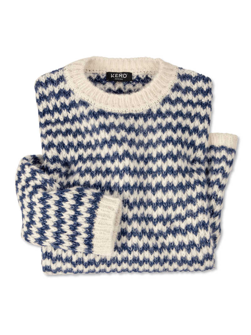 Alternatives Bild 1 zu Strickpullover mit Zick-Zack-Muster