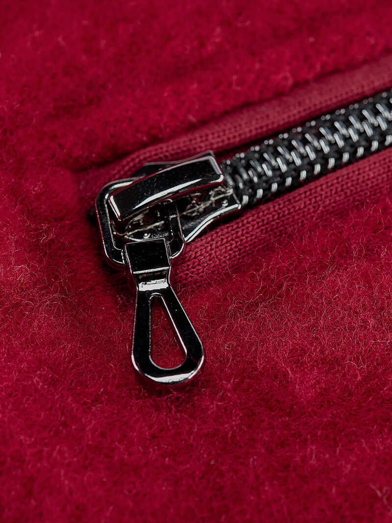 Alternatives Bild 2 zu Rote Walkjacke mit Stehkragen