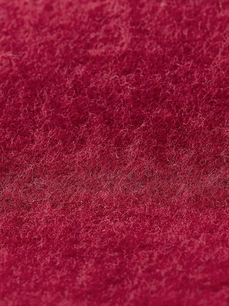 Alternatives Bild 3 zu Rote Walkjacke mit Stehkragen