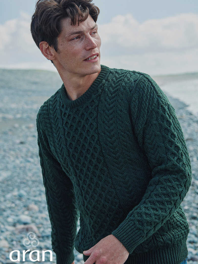 Alternatives Bild 3 zu Zopfstrick-Aranpullover