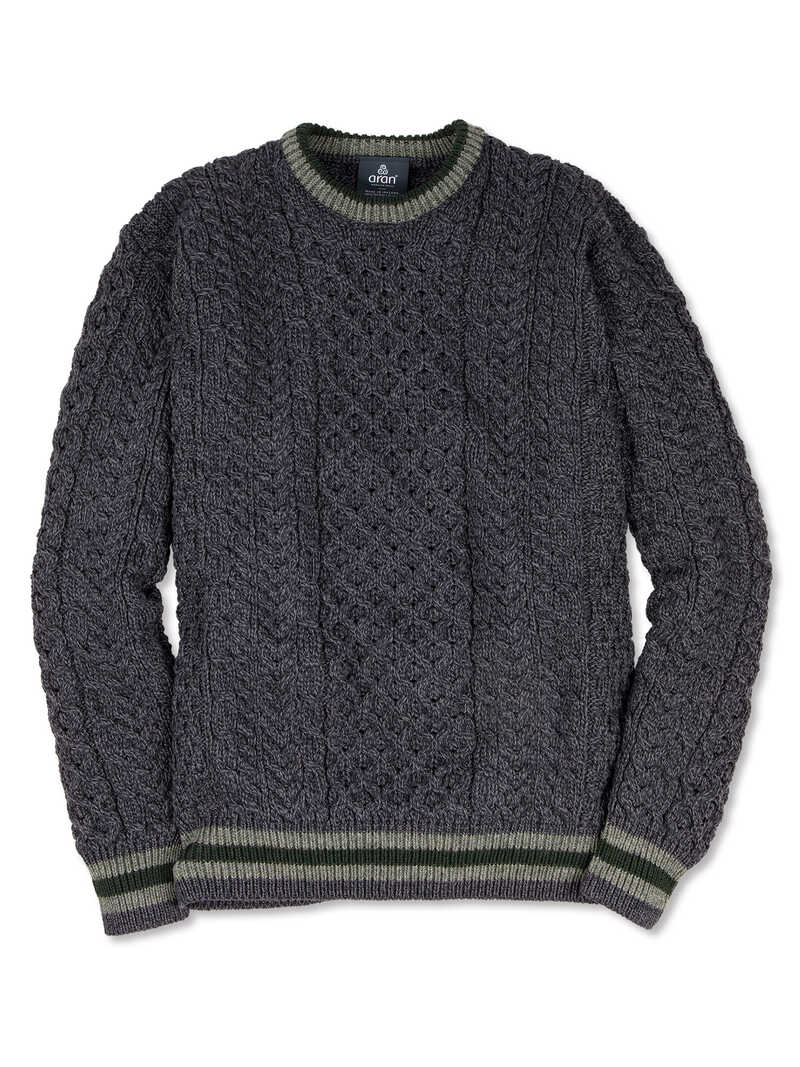 Alternatives Bild 1 zu Irischer Aran-Zopfstrickpullover