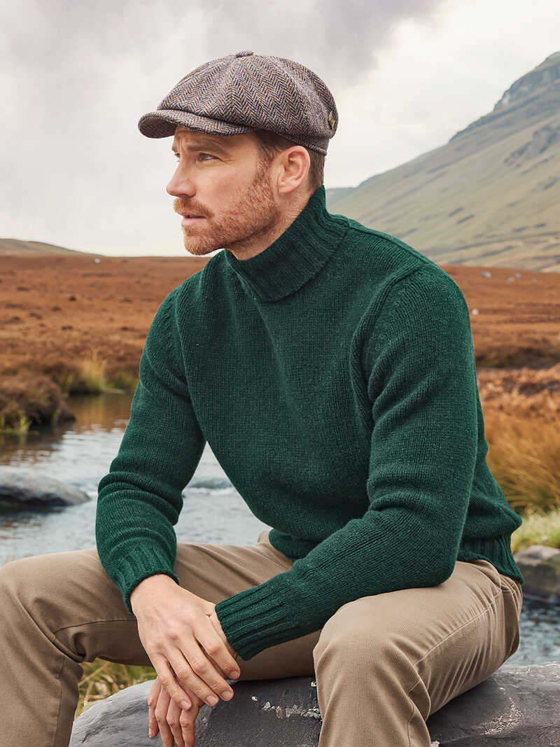 Alternatives Bild 1 zu Grner Rollkragenpullover Geelong Lambswool