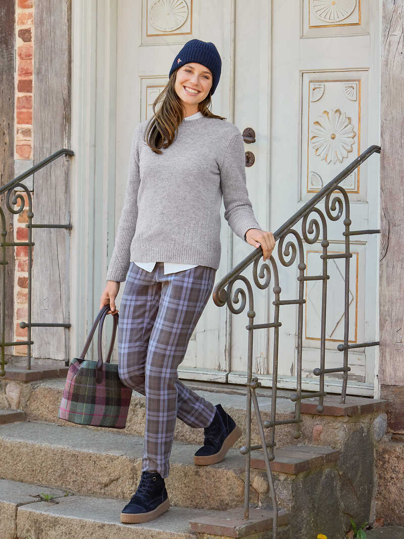 Alternatives Bild 1 zu Merinopullover mit Zopfstrick