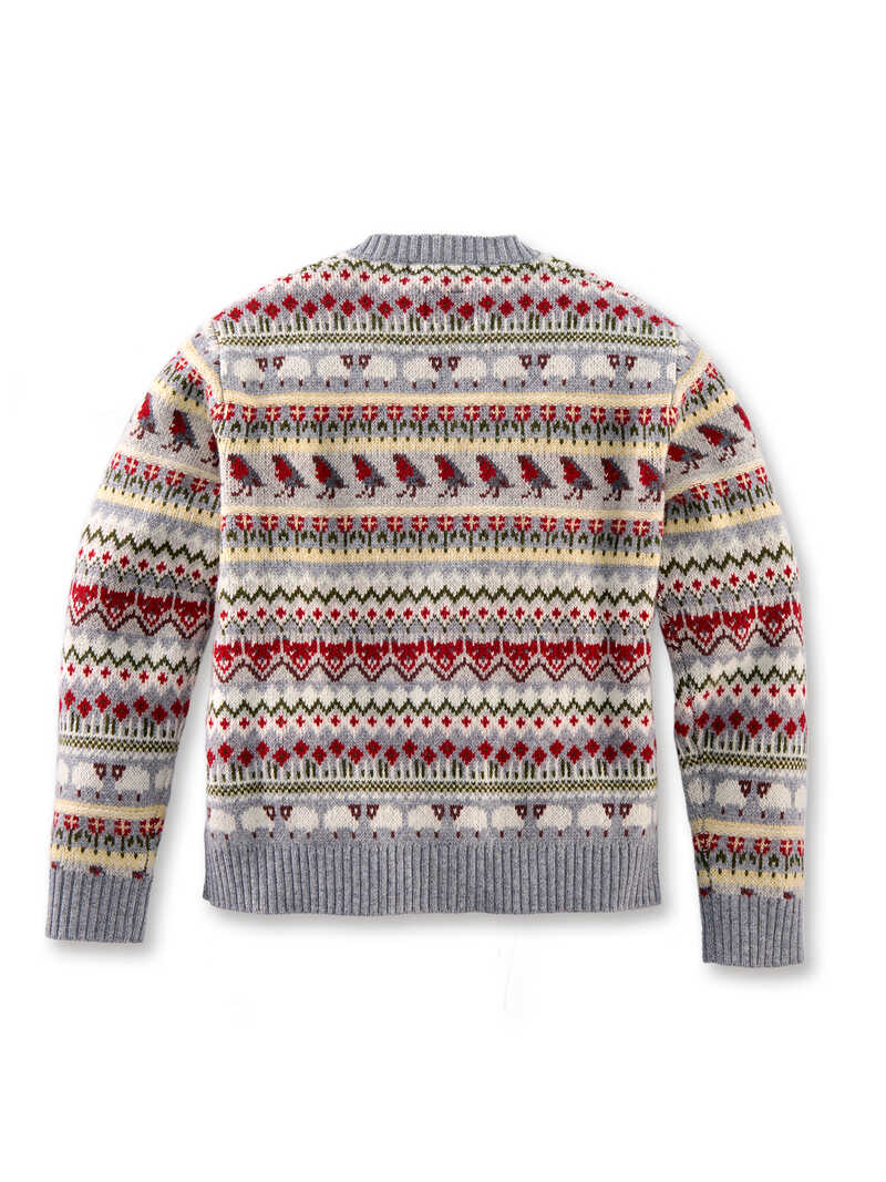 Alternatives Bild 3 zu Fair-Isle-Strickjacke Sheep and Robins