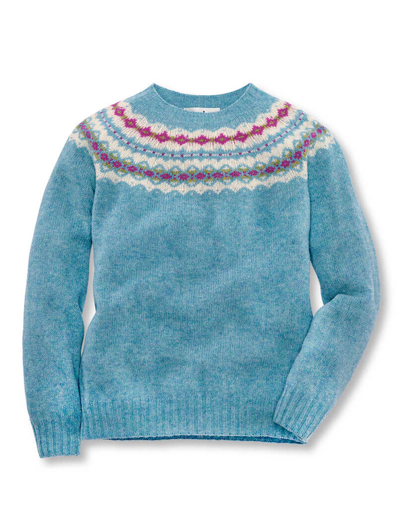 Alternatives Bild 1 zu Fair-Isle-Pullover aus Shetlandwolle
