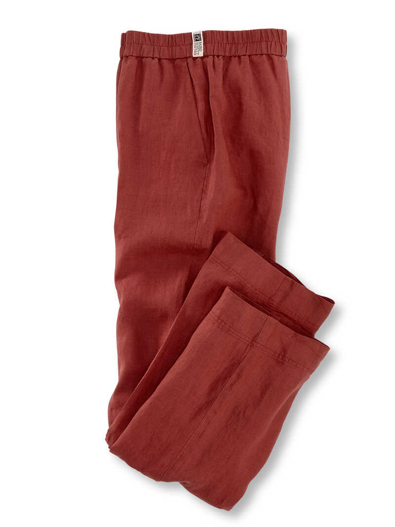 Produktbild zu Rote Leinenhose