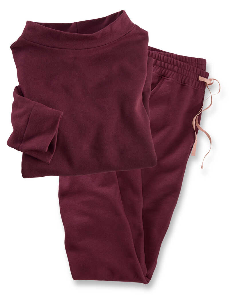 Alternatives Bild 1 zu Loungewear-Anzug mit Stehkragen