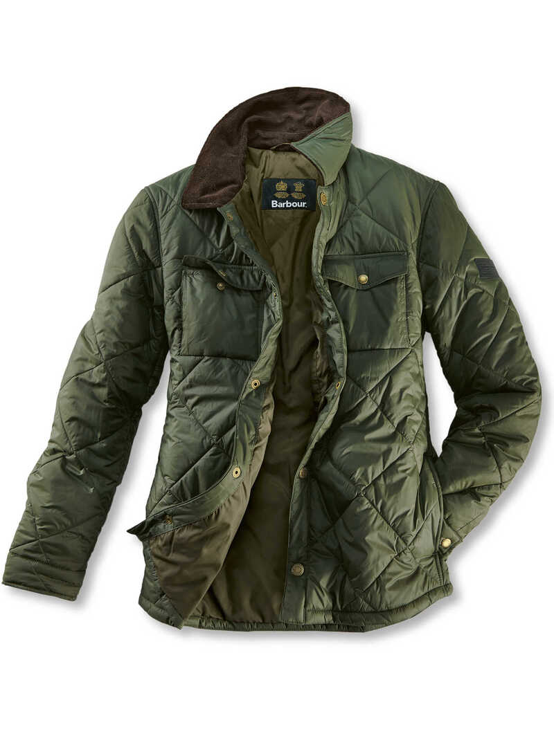 barbour steppjacke herren