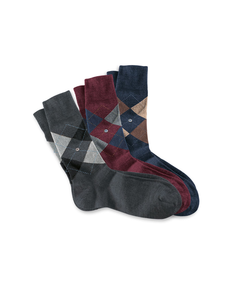 Argyle-Socke für Herren