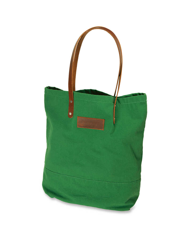 Grüne Damenhandtasche aus Canvas