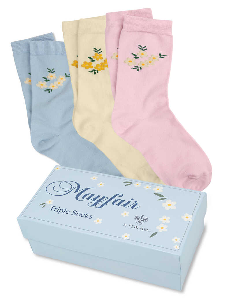 Socken-Set mit Damensocken in Pastellfarben