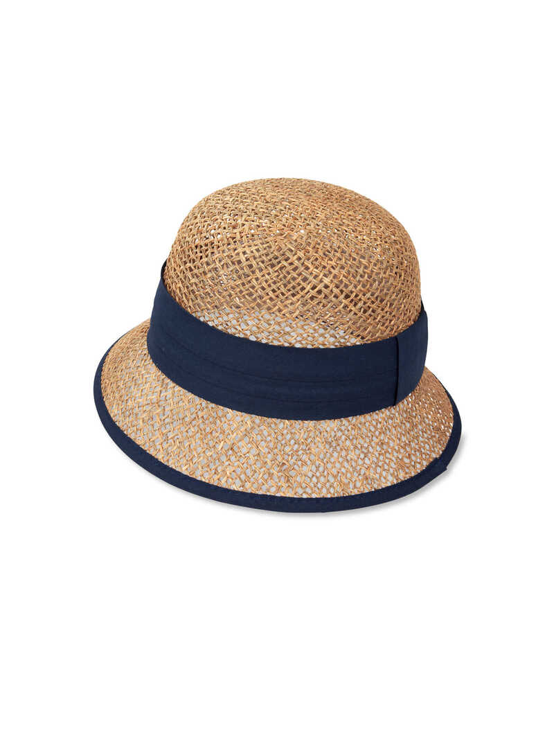 Alternatives Bild 1 zu Glockenhut aus Seegras mit breitem Hutband