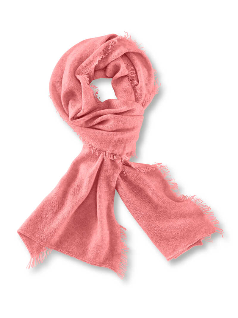 Produktbild zu Kaschmirschal mit zarten Fransen