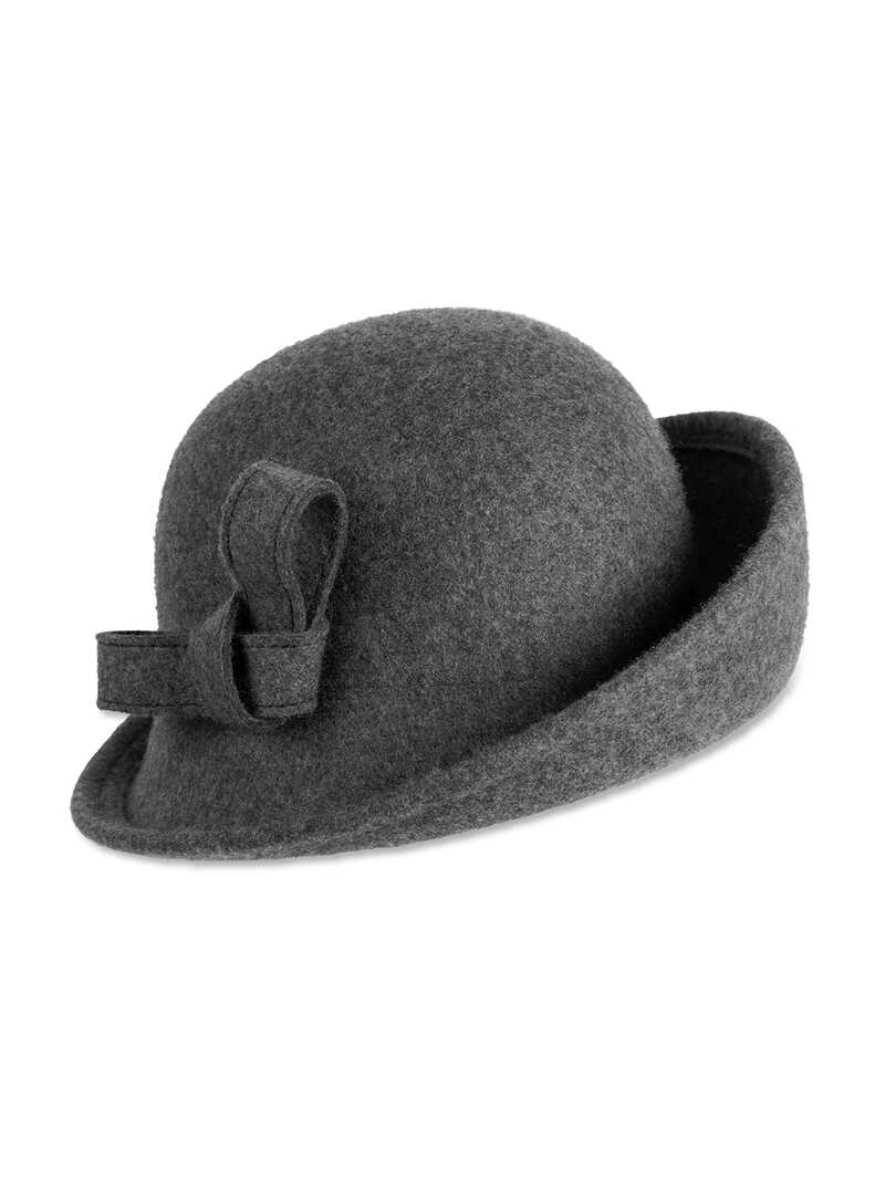 Alternatives Bild 1 zu Damenhut aus Wollfilz asymmetrisch