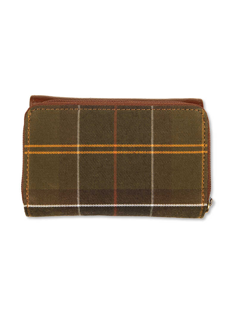 Alternatives Bild 1 zu Leder-Geldbrse mit Barbour Tartan