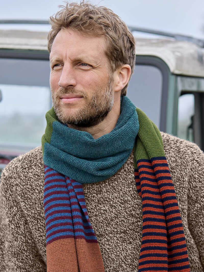 Alternatives Bild 1 zu Streifenschal Colorblocking