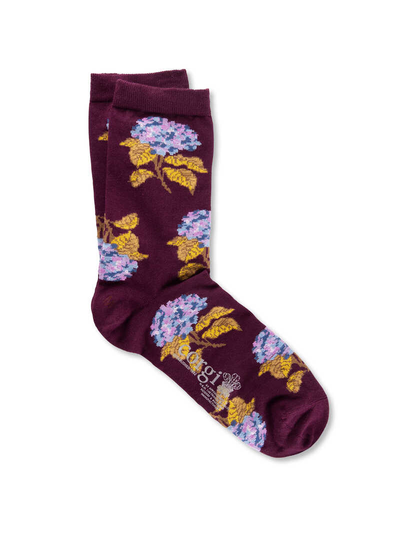 Produktbild zu Baumwollsocken mit Blumen fr Damen