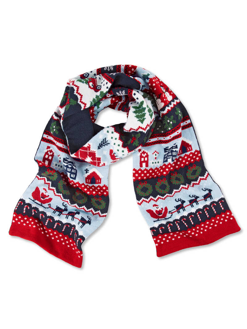 Alternatives Bild 1 zu Weihnachtsschal aus reiner Wolle
