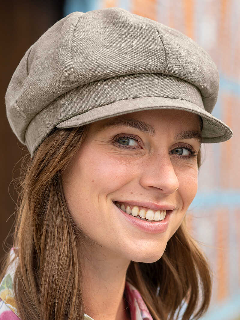 Alternatives Bild 2 zu Newsboy-Leinenkappe