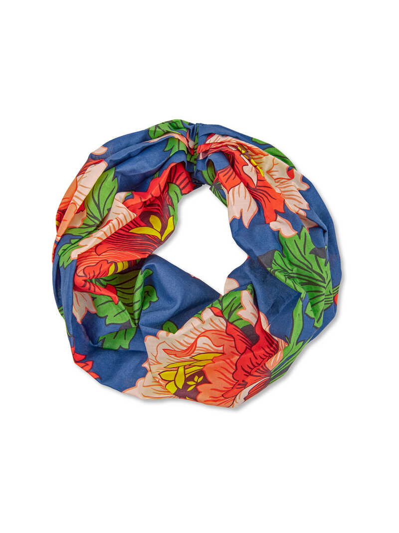 Produktbild zu Loop-Baumwollschal mit Liberty-Blumenprint