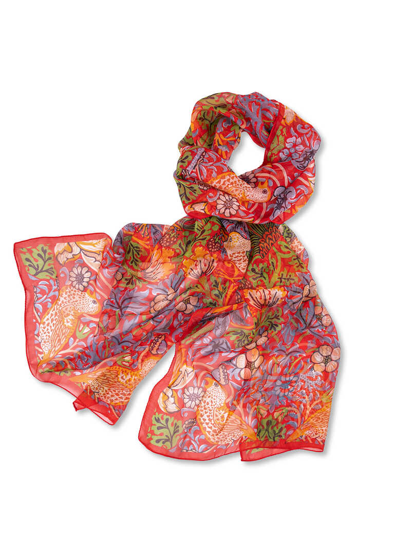 Produktbild zu Seidenschal Strawberry Thief