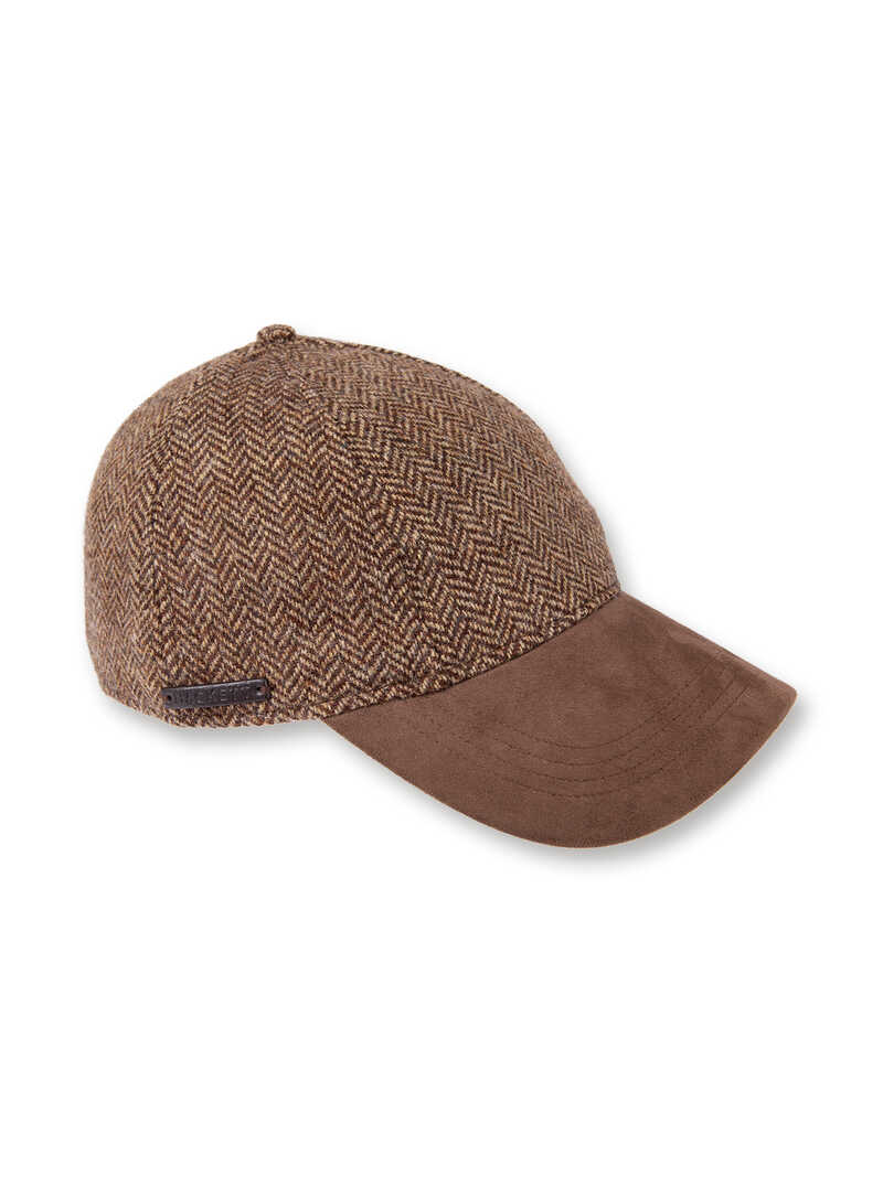 Produktbild zu Basecap mit Fischgratdessin
