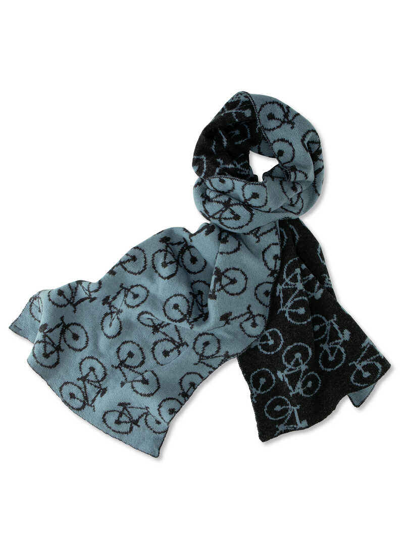 Produktbild zu Irischer Strickschal mit Fahrr�dern