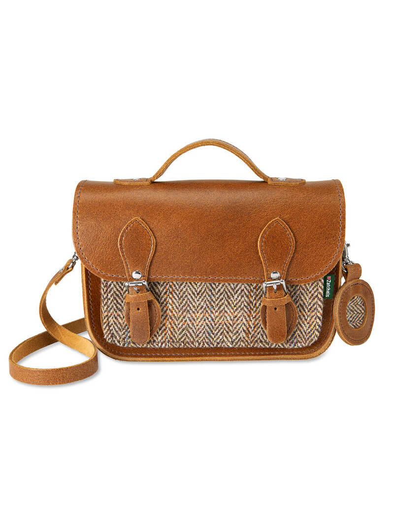 Produktbild zu Satchel Bag mit Harris Tweed