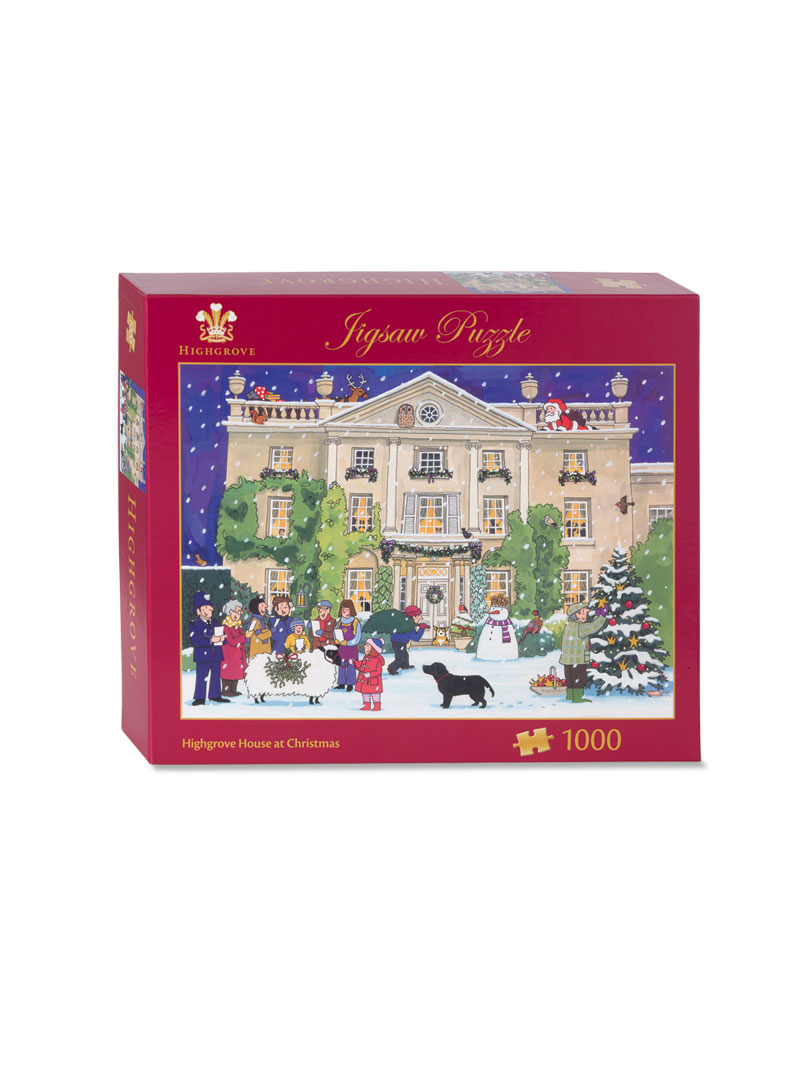 Produktbild zu Weihnachts-Puzzle Highgrove House at Christmas