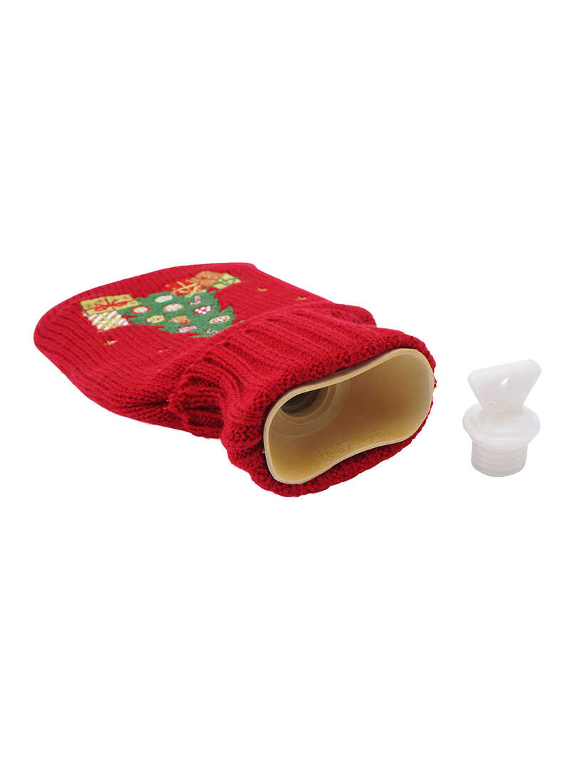 Alternatives Bild 1 zu Rote Wrmflasche mit Weihnachtsbaum